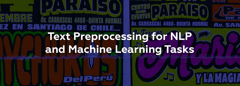 Text preprocessing for NLP
